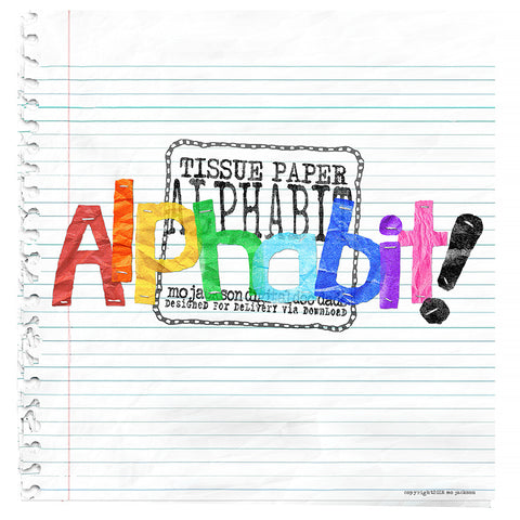 tissue paper alphabit